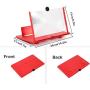 3D Screen Magnifier 12-inch HD Mobile Smartphone Video Magnifier Support X / 8/8 Plus / 7/7 Plus / 6 / 6s / 6 Plus / 6s Plus and All Other Smartphones