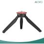Movo Universal Mini Camera Tripod with Extendable Pole (MV-T1) Adjustable Head, Heavy-Duty Aluminum Travel Stand for DSLR, Mirrorless, GoPro, Smartphones, Compact, Portable