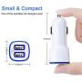 Car Charger, 2.4A USB C Car Adapter Dual Port with 6ft Fast Charging Cord for Samsung Galaxy S20 S20 Plus S20 Ultra S10e A50 A10e A20 Note 10 LG K51 Stylo 4 5 6 Google Pixel 4 4XL 3 XL Moto G8 G7 Play
