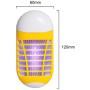 2 Pack Electric Bug Zapper Mosquito Killer with UV LED Night Light, Electronic Insect Fly Trap for Indoor Outdoor