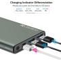 TOZO WB1 Portable Charger 10000mAh Super slim and light Fast Power bank 18W PD+Quick Charge 3.0 High-Speed Charging External Battery Pack with USB C Input/Output for iPhone,iPad,Samsung and more Green