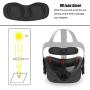 AMVR VR Facial Interface Bracket & PU Leather Foam Face Cover Pad Replacement Comfort Set for Oculus Quest
