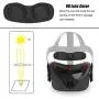 AMVR VR Facial Interface Bracket & PU Leather Foam Face Cover Pad Replacement Comfort Set for Oculus Quest