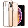 TORRAS Crystal Clear iPhone Xs Max Case, [Anti-Yellowing] Soft Silicone Shockproof TPU Slim Thin Protective Phone Cover Case for iPhone Xs Max 6.5 inch - Gold