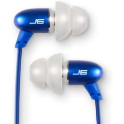 JLab Audio J6 High Fidelity Metal Ergonomic Earbuds Style Headphones, Guaranteed for Life - Sapphire Blue