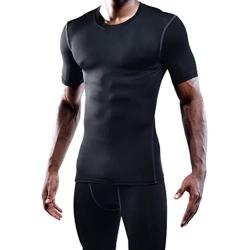 Neleus Mens 3 Pack Athletic Compression Under Base Layer Sport Shirt