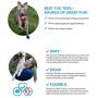 Idealeash Dog Rope Toy for Aggressive Chewers Pet Rope Toys for Large Dogs Dog Tug Toy Fleece Indestructible Dog Toys Durable Dog Toys for Large Breed Handmade Washable 21 Inches