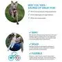 Idealeash Dog Rope Toy for Aggressive Chewers Pet Rope Toys for Large Dogs Dog Tug Toy Fleece Indestructible Dog Toys Durable Dog Toys for Large Breed Handmade Washable 21 Inches