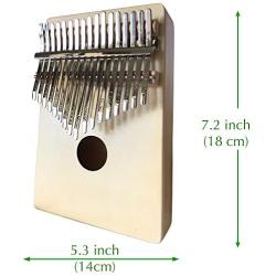 Luvay Kalimba 17 key Thumb Piano, Solid Mahogany Body