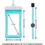 Floating Waterproof Phone Pouch, Cambond 3 Pack Waterproof Phone Case, Transparent PVC Water Proof Cell Phone Pouch Dry Bag with Lanyard for iPhone Xs Max XR X 8 7 6 Plus (Blue+White+Orange)