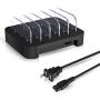 Charging Station for Multiple Devices - 5 Port Cell Phone USB Charger Hub - Quick Charge Multi Phones, Tablet, iPhone, ipad, Kindle and Other Electronic Device Simultaneously
