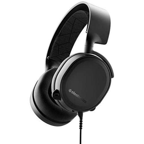 SteelSeries Arctis 3 (2019 Edition) All-Platform Gaming Headset for PC, PlayStation 4, Xbox One, Nintendo Switch, VR, Android, and iOS - Black (Renewed)