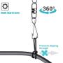 KIWI design VR Cable Management | Ceiling Pulley System for HTC Vive/Vive Pro Virtual Reality/Oculus Rift/PS VR/Microsoft MR/Samsung Odyssey VR Accessories (Black)