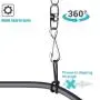 KIWI design 6 Packs Retracable VR Cable Management | Ceiling Suspension System Compitable with Vive/Vive Pro Virtual Reality/Oculus Rift/Playstation VR/Microsoft MR VR Accessories (White)
