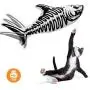 Beewarm Electric Flopping Cat Kicker Fish Toy, Realistic Flopping Fish, Wiggle Fish Catnip Toys, Motion Kitten Toy, Plush Interactive Cat Toys, Fun Toy for Cat Exercise