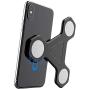 Magnetic Cellphone Mount, Side Mount Clip for Computer : Fixed Clip on Flat and Slim Monitor or Laptop Monitor, Safty Cellphone Stand for Smartphone,Enjoying Dual Screen at The Same Time (Black)