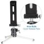 Ulanzi Aluminum Pad Tripod Mount with Cold Shoe Compatible for iPad, Metal Tablet Tripod Adapter Holder with Quick Release Plate 1/4 Screw Mount Universal for iPad Mini/iPad 4/iPad Pro/Surface Pro