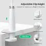 UGREEN Gooseneck Phone Holder for Bed Desk Flexible Cell Phone Clip Clamp Overhead Phone Mount Long Arm Compatible for iPhone 11 Pro Max SE XR XS 8 Plus 6 7 5, Samsung Galaxy S20 S10 S9 S8 S7, White