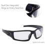 Uvex by Honeywell Hypershock Safety Glasses, Black Frame with SCT-Reflect 50 Lens & Anti-Scratch Hardcoat (S2943)