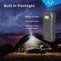 Techsmarter 30000mah Rugged & Waterproof 45W Power Delivery USB-C Port Power Bank. Heavy Duty, Camping, Hiking, Portable Phone Charger with Flashlight. Compatible with iPhone, Samsung, iPad, MacBook