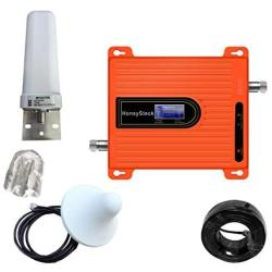 FDD WCDMA/PCS/LTE 850/1900MHz Dual Band Cell Phone Booster for Home 2G/3G/4G 65dB Home Signal Booster for US Carriers Verizon,Sprint,T-Mobile. (Yellow)