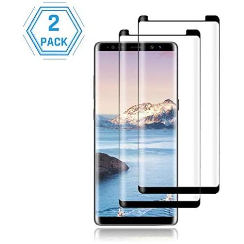 [2-Pack] Galaxy Note 9 Screen Protector,[Anti-Bubble][9H Hardness][Anti-Fingerprint][Anti-Scratch] Tempered Glass Screen Protector Compatible with Samsung Galaxy Note 9 Black