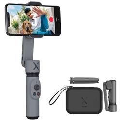 Zhiyun Smooth X Kit with Mini Tripod and Pouch 2-Axis Smartphone Gimbal Stabilizer for iPhone 11 Pro Xs Max Xr X 8 Plus 7 6 SE Android Smartphone Samsung Cell Phone - SmoothX Combo Gray
