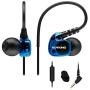 ROVKING Sport Headphones Wired Sweatproof, Over Ear Earbuds for Running Gym Workout Exercise Jogging, Stereo in Ear Earphones with Mic, Noise Isolating Earhook Ear Buds for Cell Phone MP3 Laptop Blue