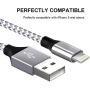 UNEN iPhone Charger [3-3-6-6-10FT, MFi Certified Lightning Cable] Nylon Braided USB Fast Charging Compatible iPhone 11 Pro Max Xs X XR 8 7 6s 6 SE 5 5s 5c iPad iPod–Upgraded
