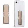 kwmobile Universal Elastic Finger Holder for Smartphones - PU Leather Stretch Grip Finger Strap with Stand Compatible with All Smartphones - Gold kwmobile Universal Elastic Finger Holder for Smartphones - PU Leather Stretch Grip Finger Strap with Stand Compatible with All Smartphones - Gold