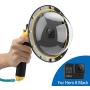 TELESIN Gopro Dome Port for GoPro Hero8 Black, Underwater 6 inches GoPro Diving Dome Port with Waterproof Cover Case + Floating Bobber Handle + Trigger for GoPro Hero 8 Black