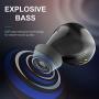 Wireless Earbuds, Bluetooth 5.0 Waterproof Headphones 130 Hrs Playtime Super Hi-Fi Stereo Sound, Auto Pairing, Touch Control in-Ear Earphones with Mini Portable Charging Case