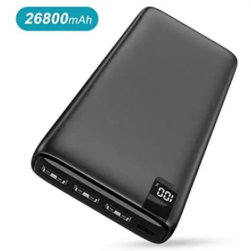 Power Bank 26800mAh Portable Charger, IXNINE High Capacity Phone Charger Compact External Battery Pack with LED Display and 4 Fast Charging Outputs for iPhone Samsung LG iPad etc. Power Bank 26800mAh Portable Charger, IXNINE High Capacity Phone Charger Compact External Battery Pack with LED Display and 4 Fast Charging Outputs for iPhone Samsung LG iPad etc.