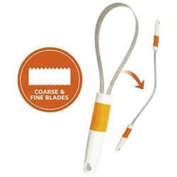 Wahl Double-sided Shedding Blade for pet dog or cat hair or fur by The Brand Used By Professionals.  #858408,Orange/White