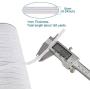 Elastic Band(White, 197-Yards Length, 1/4" Width), Elastic Rope/Elastic Cord Heavy Stretch High Elasticity Knit Elastic Band for Sewing Crafts DIY, Bedspread, Cuff