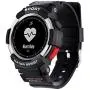 F6 Bluetooth Smart Watch IP68 Waterproof Sport Tracker Watch Outdoor Style Touchscreen with Pedometer, Message Push, Sleep Monitor, Heart Rate, Alarm Clock and Stopwatch (Silver + Black)