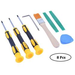 T6 T8H T9H T10H Screwdriver Tool Kit with Prying Tool and Cleaning Brush Repair for Microsoft Xbox One/Xbox 360 and Sony PlayStation PS3 PS4 Controller