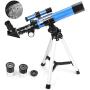 MaxUSee Kids Telescope 400x40mm with Tripod & Finder Scope, Portable Telescope for Kids & Beginners, Travel Scope with Moon Mirror, Stars & Moon map Included