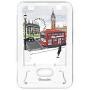 Slim-Pro Stand by Amusent-Ultra Slim Portable Phone Stand, Kickstand, Pocket Size-Foldable, Adjustable, Multi-Angle, Compatible w/iPhone, Smartphones & Tablets (London)