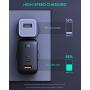 USB C Charger AUKEY Omnia 65W Fast Charger (Dual Port USB C PD 3.0 Plus USB A) with GaNFast Technology and Dynamic Detect PD Charger Wall Charger for iPhone 11 Pro Max, Google Pixel 3 XL, LG, Samsung
