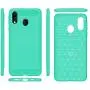 Samsung A20 case,Galaxy A20 Case,Galaxy A30 Case,MAIKEZI Soft TPU Slim Fashion Anti-Fingerprint Non-Slip Protective Phone Case Cover for Samsung Galaxy A20/A30(Mint Brushed TPU)
