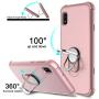 lovpec Galaxy A10e Case with Soft TPU Screen Protector, Ring Magnetic Holder Kickstand Shockproof Protective Phone Cover Case for Samsung Galaxy A10e 5.8 inches (Pink)