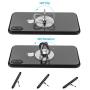 Cell Phone Ring Holder, Transparent Phone Ring Holder 360°Rotation Finger Ring Stand Phone Ring Grip Compatible with Almost All Phones/Phone Cases (Round)