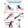 Selfie Stick Tripod, BlitzWolf Lightweight Aluminum All in One Extendable Phone Tripod Selfie Stick Bluetooth with Remote for iPhone 11/Xs MAX/XR/XS/X/8/8 Plus/7/7 Plus/6s, Galaxy S10/S9/S9 Plus, More