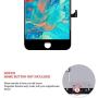 Screen Replacement Compatible for iPhone 7 Plus Black 5.5 Inch, LCD Display 3D Touch Digitizer Full Assembly with Proximity Sensor + Front Facing Camera + Earpiece Speaker + Repair Tools Kit