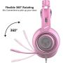 G951S PS4 Gaming Headset with Cat Ear Microphone PC Gamer Earphones Bass Game Headphones for Mobile Phone/New One/Mp3