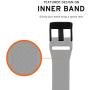 URBAN ARMOR GEAR UAG Compatible with Apple Watch 44mm 42mm Series 5/4/3/2/1 Silicone Band Scout [Silver] Slim Adjustable Waterproof Sporty Replacement Watch Strap