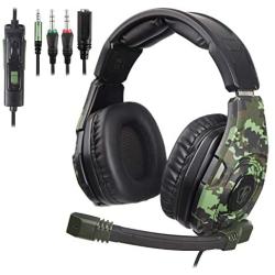 Newest Gaming Headset for Xbox one PS4-3.5mm Wired Over-Head Stereo Gaming Headset Headphone with Mic Microphone, Volume Control for PS4 PC Tablet Laptop Smartphone Xbox One