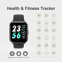 Smart Watch, UXD Fitness Activity Tracker with Sleep Heart Rate Monitor for Men Women 5ATM Waterproof Pedometer Smartwatches for iPhone Samsung Android Phones