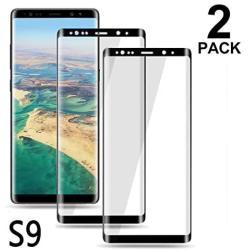 Galaxy S9 Screen Protector, [2 Pack] 9H Tempered Glass, HD Clear, 3D Curved Case Friendly,Bubble-Free,Scratch-Resistant for Samsung S9 Glass Screen Protector